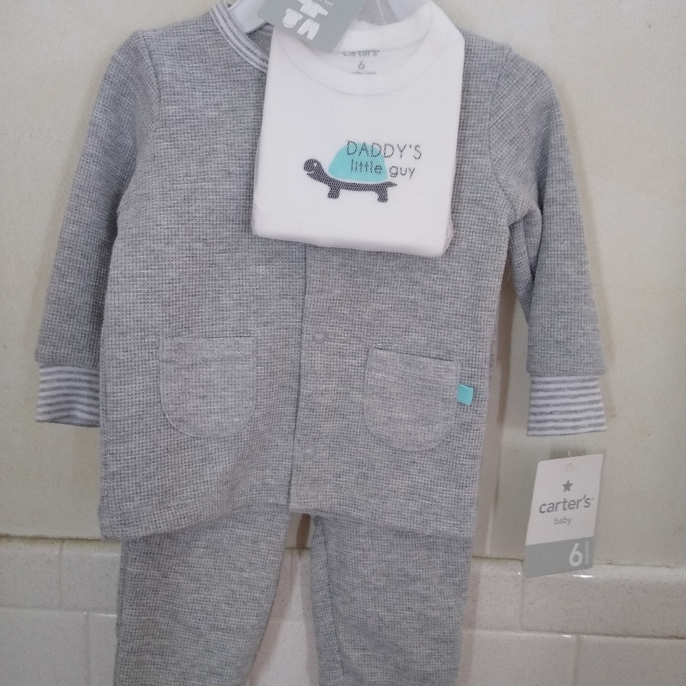 Carter's 6 Mo. Daddy's Little Guy 3 Pc Layette